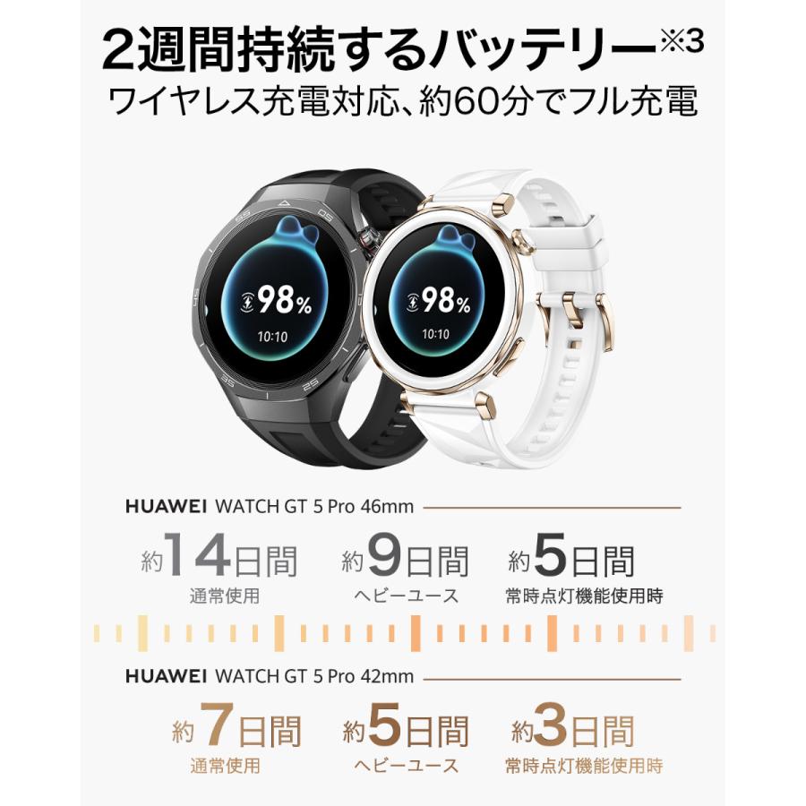 その他 HUAWEI WATCH GT 5 Pro (VLI-B29) Huawei Watch GT5 Pro Smart Watch 46mm – Black (VLI-B29)