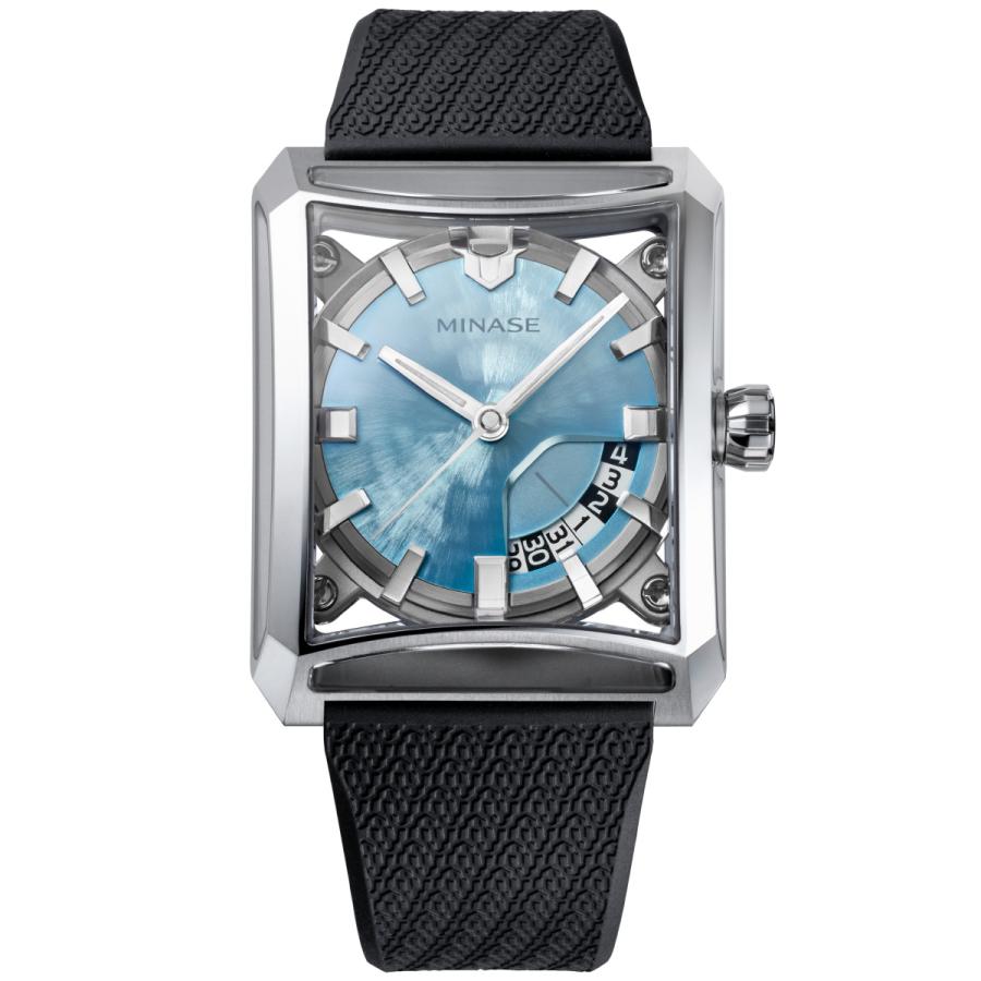 MINASE（ミナセ） 腕時計 メンズ 自動巻き SEVEN WINDOWS ラバーモデル