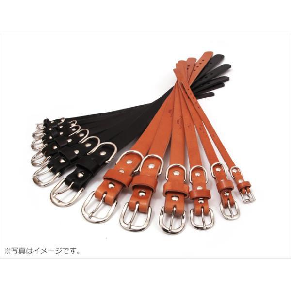 コロコ 栃木レザー カラー（首輪） 15mm ライトブラウン本革 : ペット