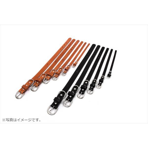 コロコ 栃木レザー カラー（首輪） 15mm ライトブラウン本革 : ペット