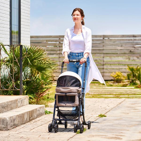 ペットカート コムペット ミリミリ ライト a　ウェットサンドベージュ　☆ compet コムペット ミリミリライトα ウェットサンドベージュ