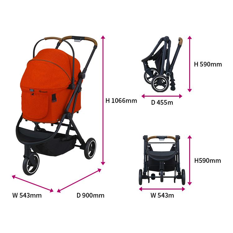 【美品】コンビ コムペット ルルテイル キャリー レッド　ペットカート コムペット ルルテイル｜コンビ公式ブランドストア