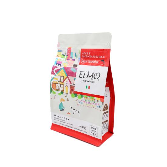 ドッグフード ELMO サーモン・ライス 3kg、800g×3 成犬用 エルモ