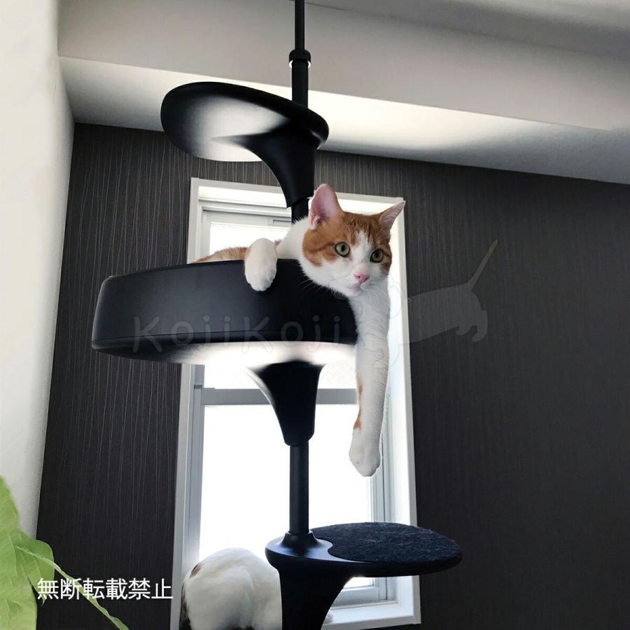 OPPO オッポ キャットタワー 突っ張り スリム キャットフォレスト ツー CatForest-2 ブラック 猫 | OPPO（ペット） | 02