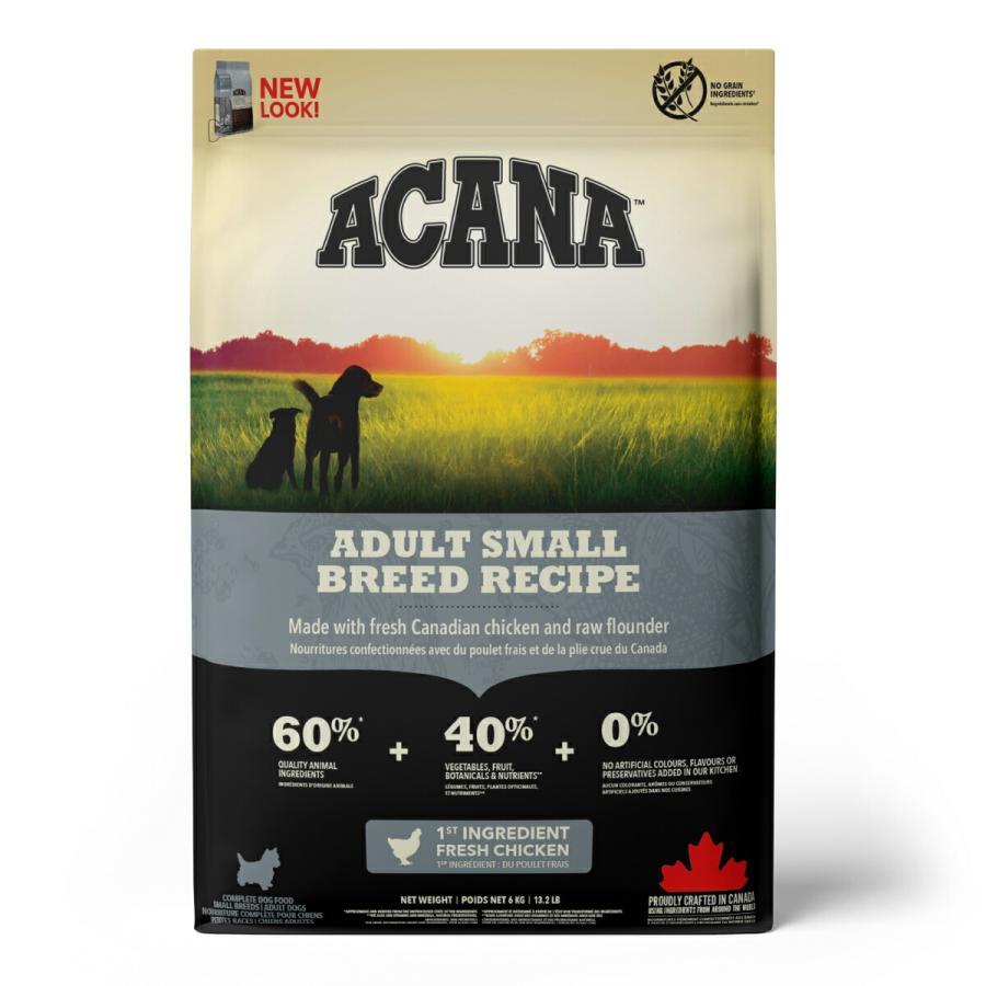 倍々+5倍！最大ポイント26倍！本日限定！アカナ ACANA ドッグフード アダルトスモールブリードレシピ 小型犬 成犬用 穀物不使用 6kg 正規品 無添加の画像