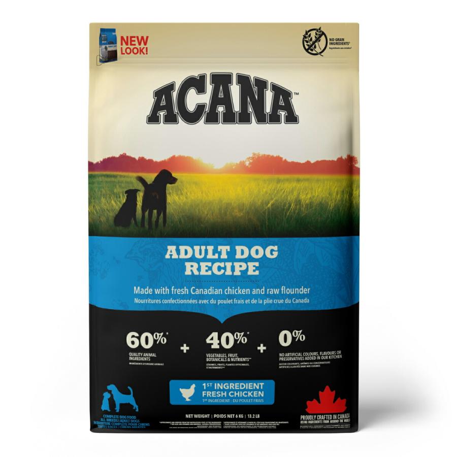 倍々+5倍！最大ポイント26倍！本日限定！アカナ ACANA ドッグフード アダルト ドッグレシピ 全犬種 成犬用 穀物不使用 6kg 正規品 無添加の画像