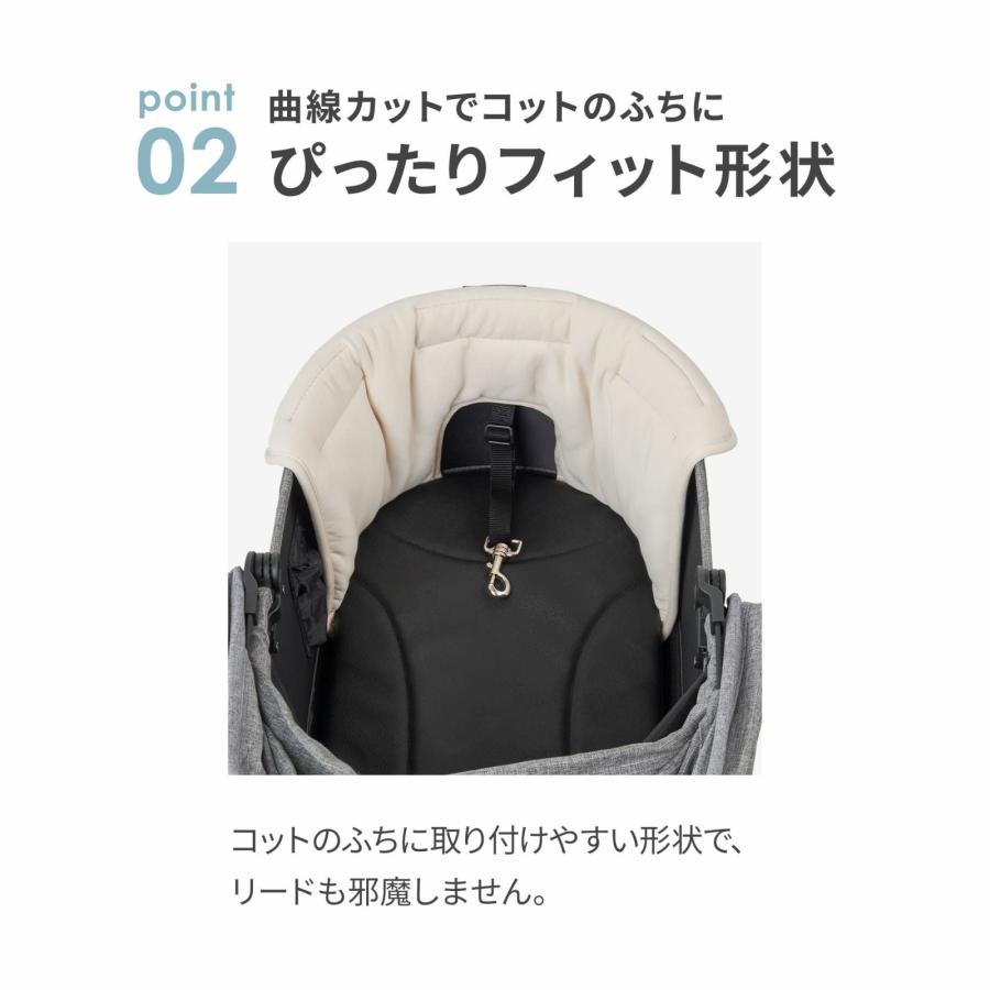 エアバギー フォー ペット ドーム3/ウィズX コーナークッション コットン モカ ペットバギー 犬 猫 |  | 03