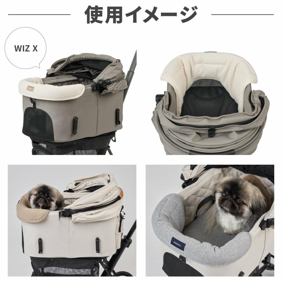 エアバギー フォー ペット ドーム3/ウィズX コーナークッション コットン モカ ペットバギー 犬 猫 |  | 06
