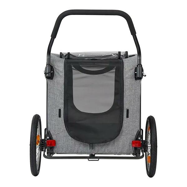 AIRBUGGY NESTペットカート 本体 グレー エアバギー フォー ペット ネストバイク（NEST BIKE） アースグレー