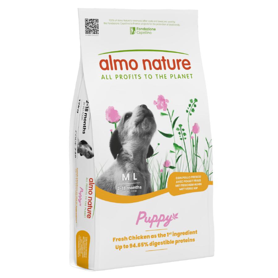 アルモネイチャー almo nature ドッグフード 中型犬用 パピー チキン 子犬用 12kg 無添加 ナチュラル | アルモネイチャー | 01