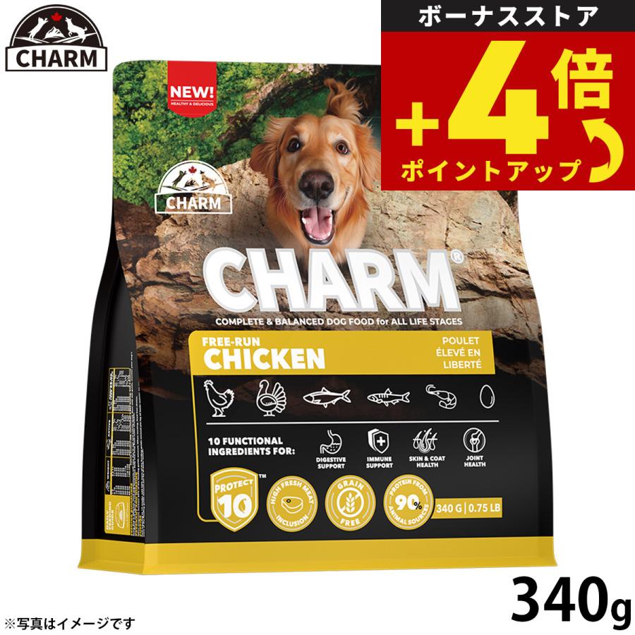 チャーム CHARM フリーランチキン 鶏肉 ドッグフード グレインフリー 340g 無添加 穀物不使用 犬 | 