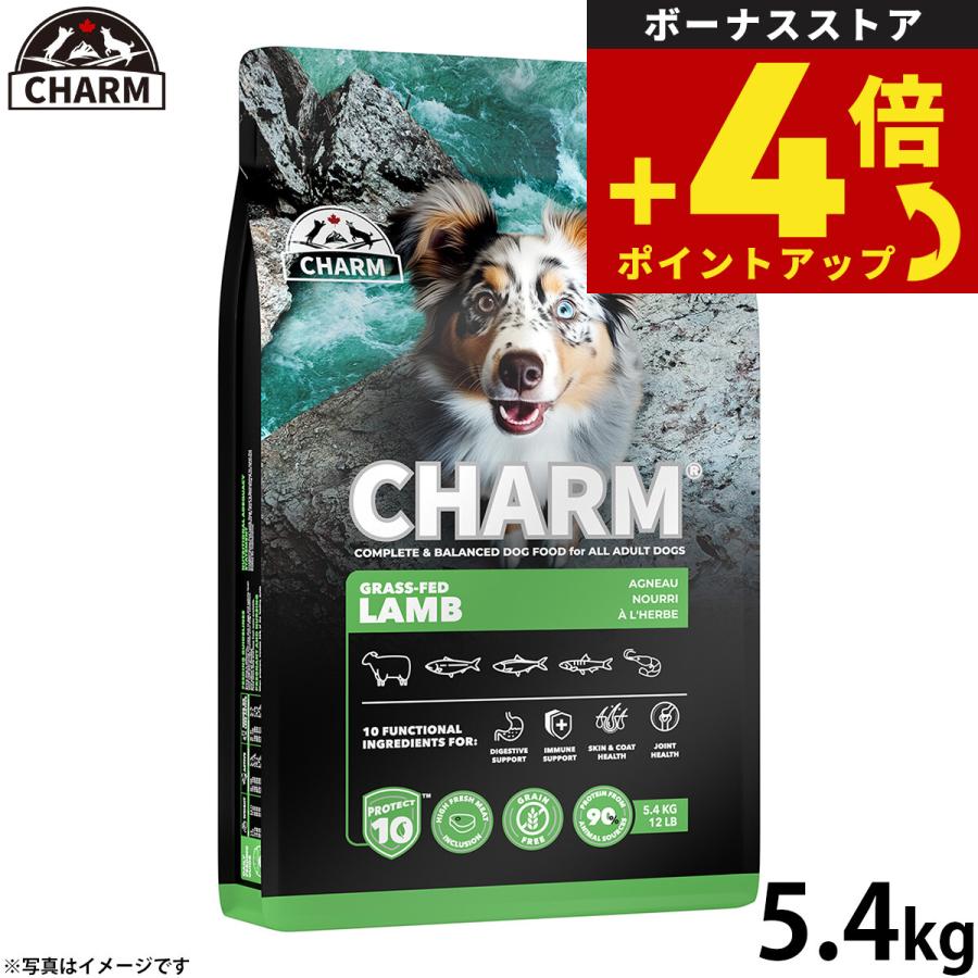 チャーム CHARM グラスフェッドラム ラム肉 ドッグフード グレインフリー 5.4kg 無添加 穀物不使用 犬 | 