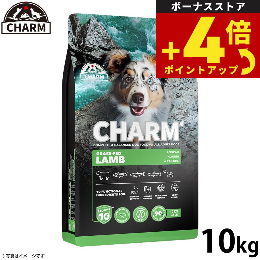 チャーム CHARM グラスフェッドラム ラム肉 ドッグフード グレインフリー 10kg 無添加 穀物不使用 犬 | 