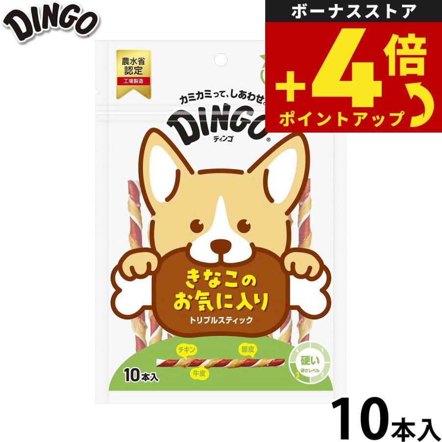 ディンゴ 犬用おやつ トリプルスティック 10本 Dingo ガム 歯磨き デンタルケア ドッグトリーツ | 