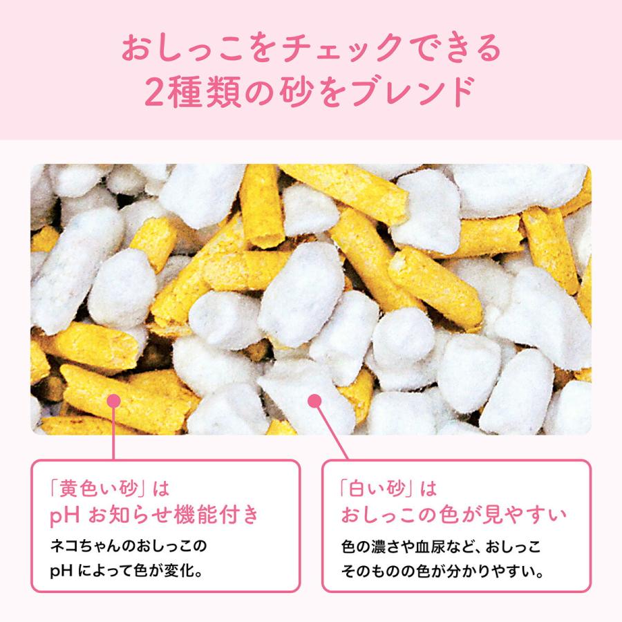 倍々+5倍！最大ポイント26倍！本日限定！エリエール キミおもい おしっこチェックできる 固まる紙のネコ砂 5L×10袋【送料無料】の画像