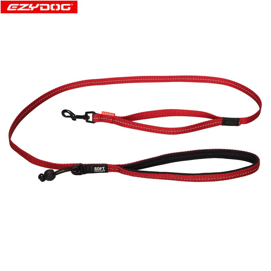 倍々+5倍！最大ポイント30倍！11月5日！イージードッグ EZYDOG ソフトトレーナーライト 120cm レッド トレーニングリード しつけ パピートレーニング | ブランド登録なし