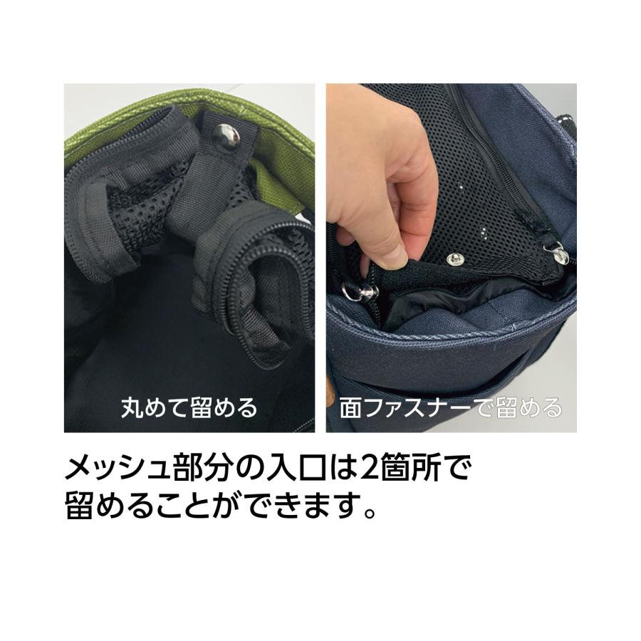 Happy Days ペット用サステナブルトートバッグ ブラック キャリーバッグ リサイクルナイロン |  | 16