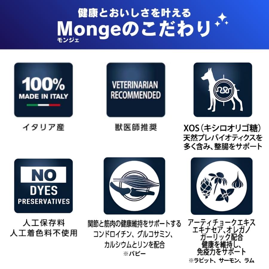 モンジュ ナチュラル スーパープレミアム Monge ドッグフード モノプロテイン ラム アダルト 成犬用 3kg 無添加 |  | 04