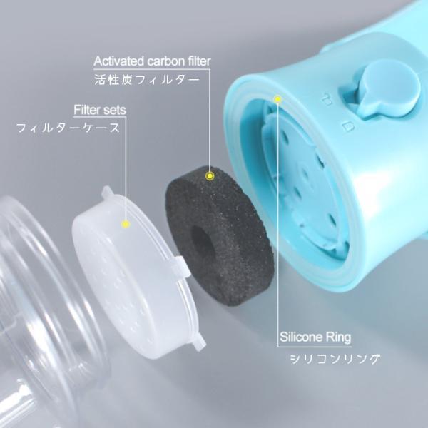 Petifam ペティファーム 折りたたみポータブルウォーターボトル ブルー 500ml 犬 水筒 給水器 携帯 お散歩 | ブランド登録なし | 05
