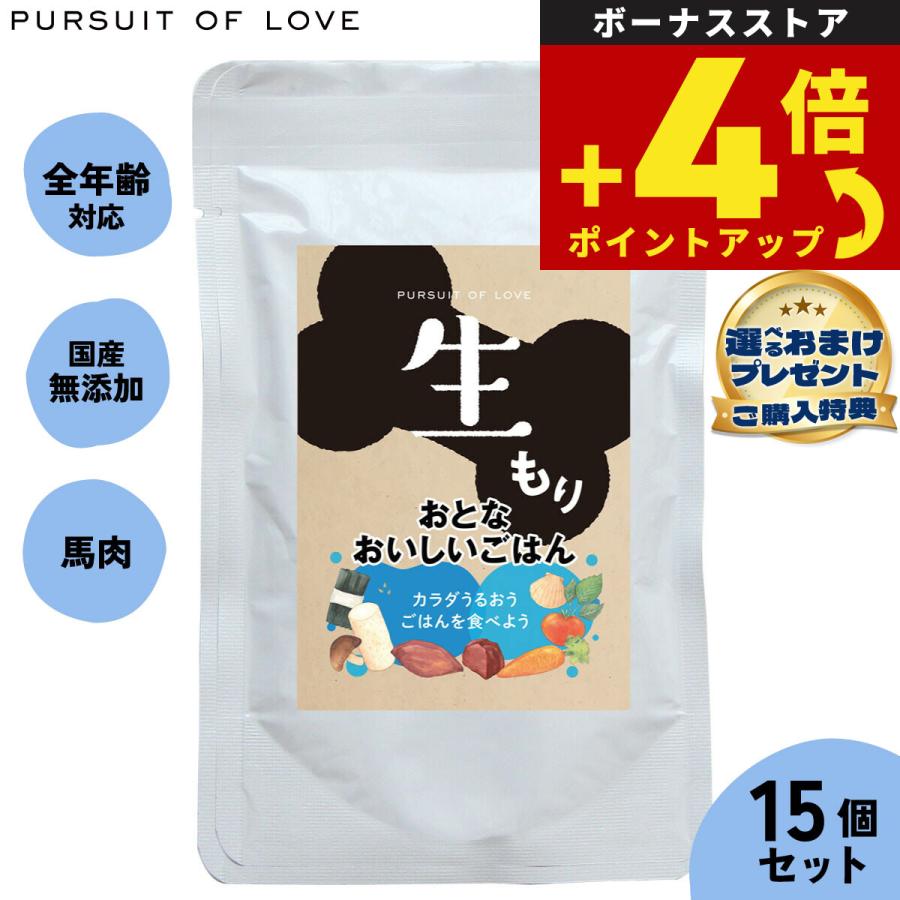 パシュートオブラブ ドッグフード 生もり おとなおいしいごはん 100g