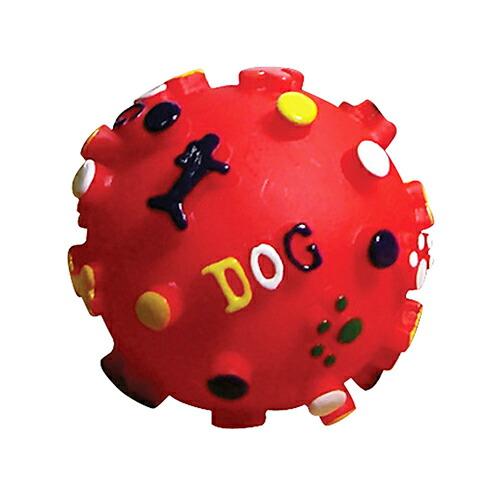 倍々+5倍！最大ポイント26倍！本日限定！ノル プープードッグボール M レッド 犬用おもちゃ 小型犬 かわいい | ノルコーポレーション