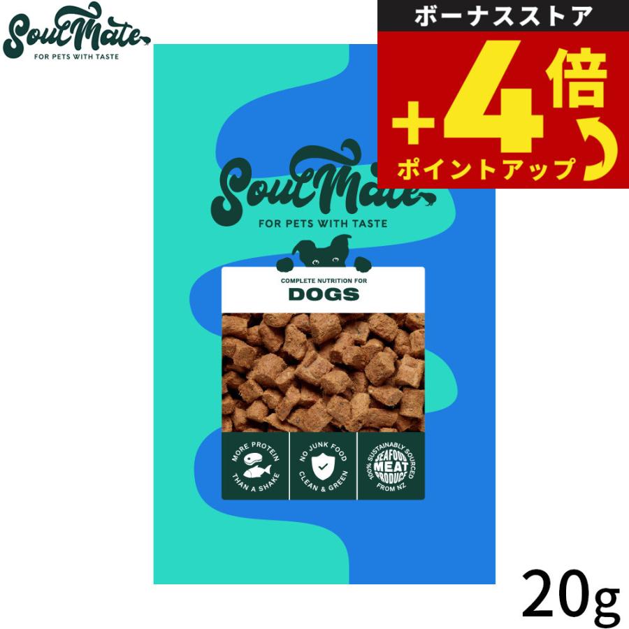 ソウルメイト DOG フリーズドライフード ドッグフード レッドミート 20g ヒューマングレード | 