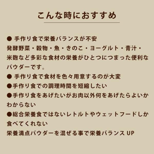 帝塚山ハウンドカム 犬用猫用 栄養補助食 栄養満点パウダー 100g｜neeldog｜17