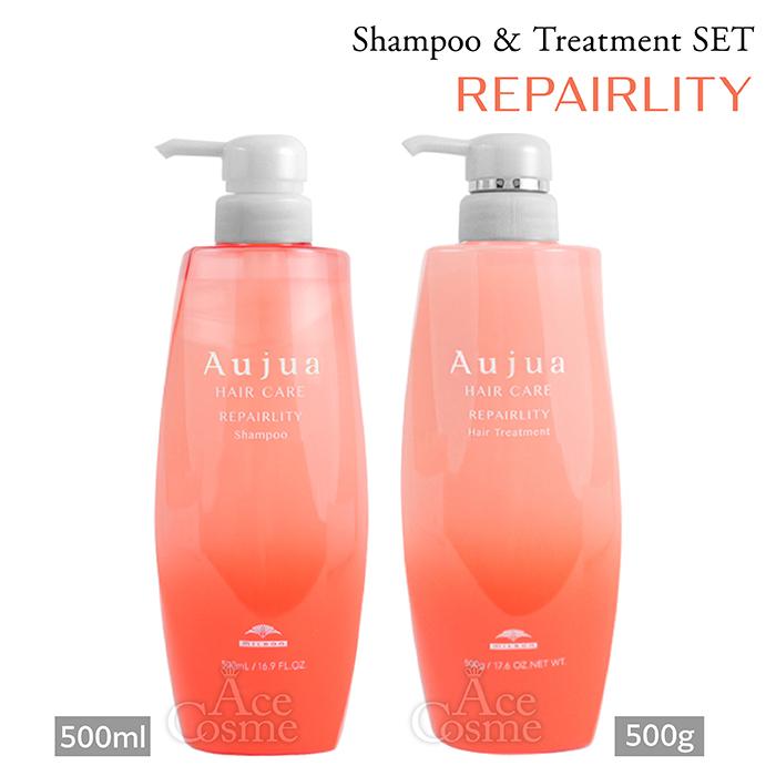 オージュアリペアリティ シャンプー トリートメントセット Aujua ミルボン オージュア RL リペアリティ シャンプー 1000mL