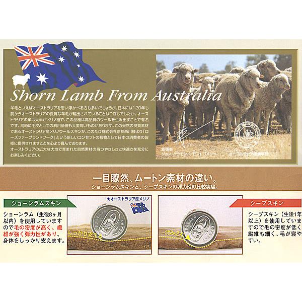 ダブル京都西川（株）オーストラリア産メリノ種ショーンラムムートン