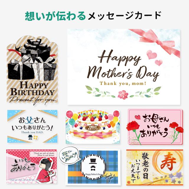 メッセージカード ラッピング付き はがきサイズ 誕生日 プレゼント 