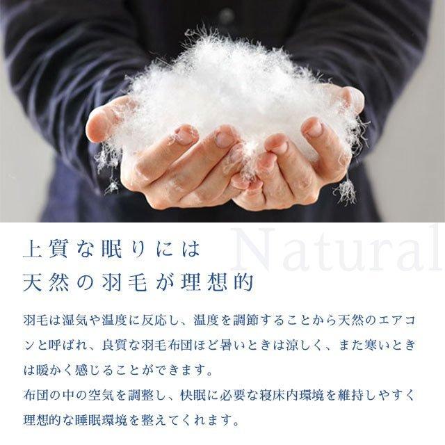 西川（nishikawa） 羽毛布団 シングル シベリア産 マザーグースダウン