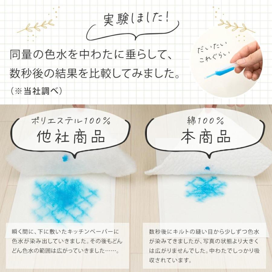 西川（nishikawa） 敷きパッド ワイドダブル 150×205cm 綿100％ 水洗い