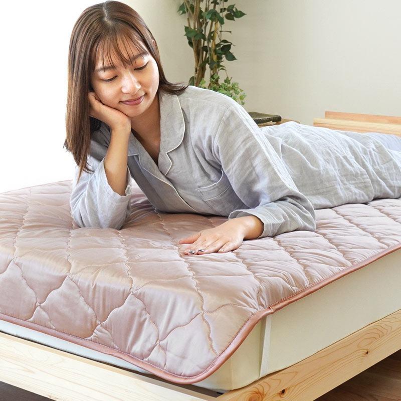 新品　シルク敷パッド　シングル　日本製 シルク 敷きパッド 敷パッド シングル シルク（絹）＆コットン（綿