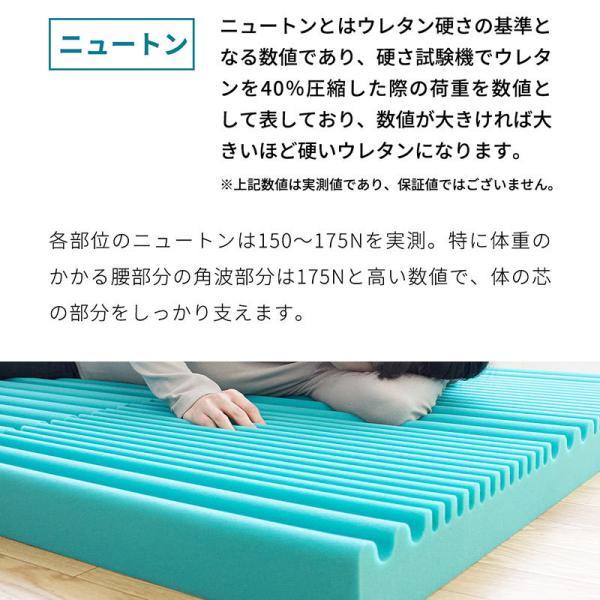 高反発マットレス シングル 横向き寝 体圧分散 三つ折り 敷布団 