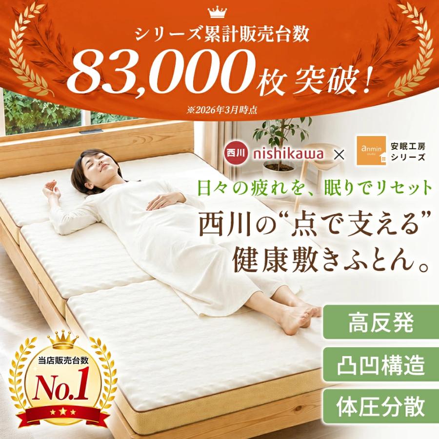 西川（nishikawa） マットレス シングル 点で支える 健康敷きふとん