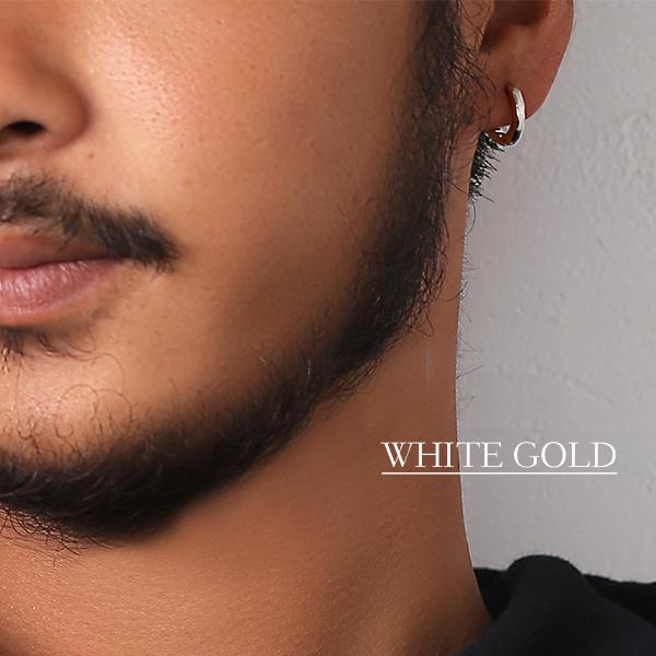 ピアス 金属アレルギー対応 ユニセックスピアス 男女兼用ピアス ジェンダーレスピアス ステンレス316L フープ 中折れ 平打[片耳販売] |  | 13