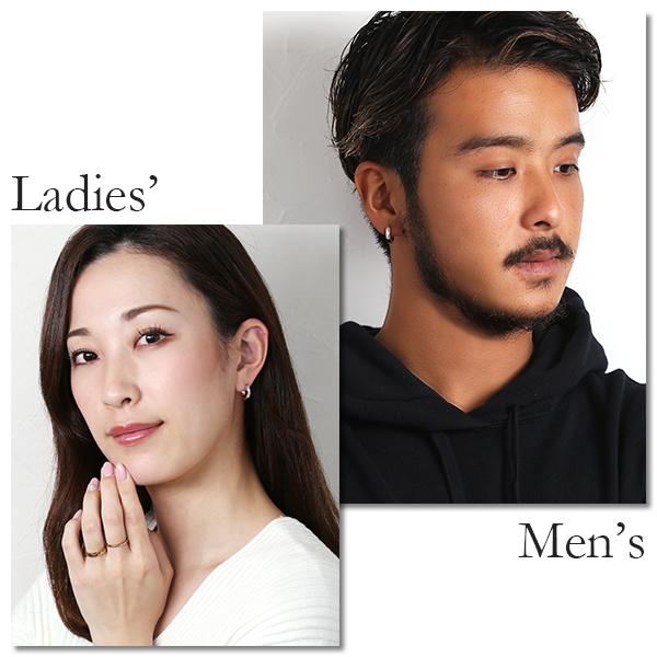 ピアス 金属アレルギー対応 ユニセックスピアス 男女兼用ピアス ジェンダーレスピアス ステンレス316L フープ 中折れ 平打[片耳販売] |  | 04