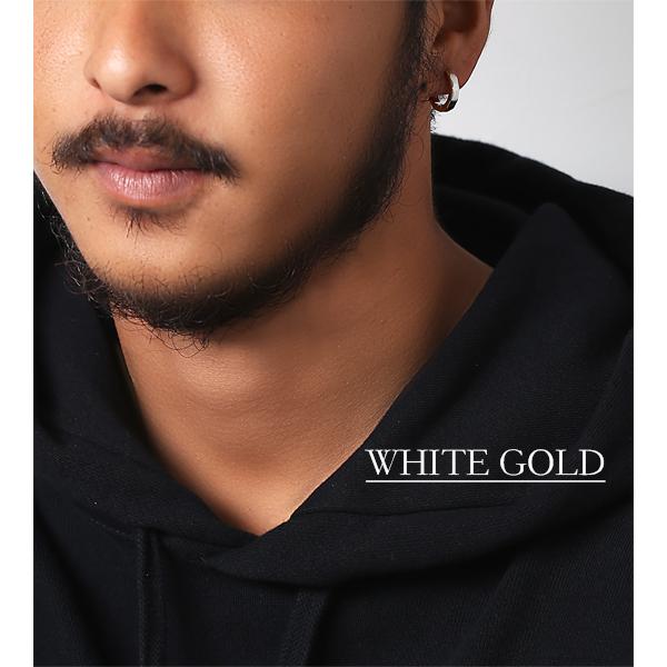 ピアス 金属アレルギー対応 ユニセックスピアス 男女兼用ピアス ジェンダーレスピアス ステンレス316L フープ 中折れ 平打[片耳販売] |  | 09