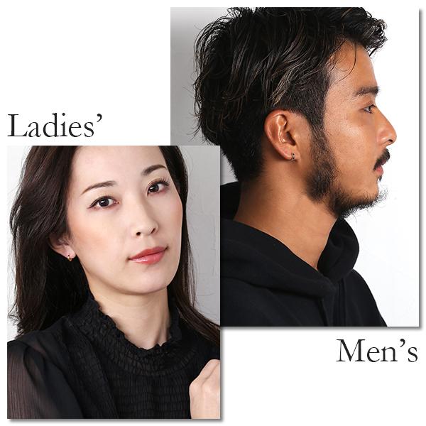 ピアス 金属アレルギー対応 ユニセックスピアス 男女兼用ピアス ジェンダーレスピアス ステンレス316L フープ 中折れ 平打[片耳販売] |  | 04