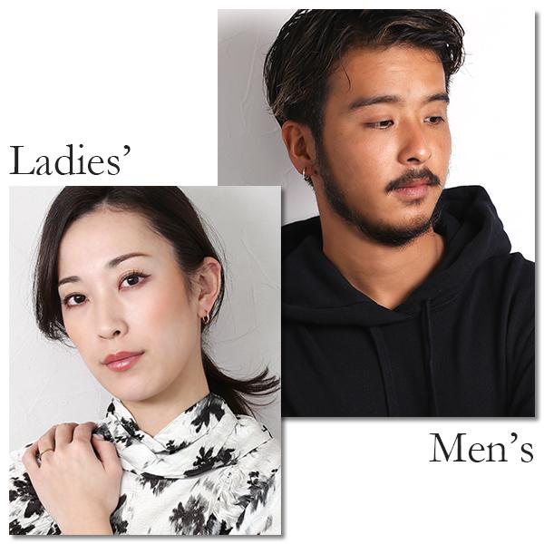 ピアス 金属アレルギー対応 ユニセックスピアス 男女兼用ピアス ジェンダーレスピアス ステンレス316L フープ 中折れ パイプ[片耳販売] |  | 04