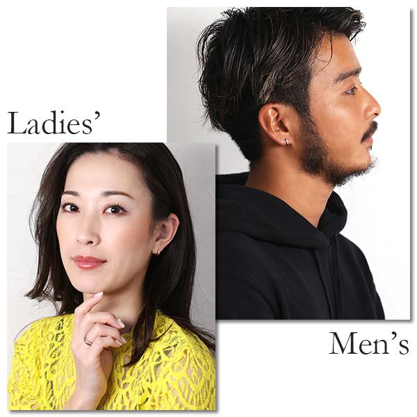 ピアス 金属アレルギー対応 ユニセックスピアス 男女兼用ピアス ジェンダーレスピアス ステンレス316L フープ 中折れ 甲丸[片耳販売] |  | 04