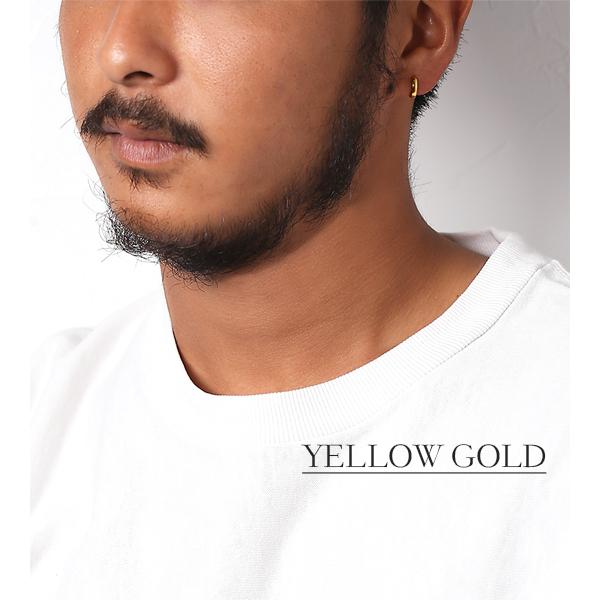 ピアス 金属アレルギー対応 ユニセックスピアス 男女兼用ピアス ジェンダーレスピアス ステンレス316L フープ 中折れ 甲丸[片耳販売] |  | 09