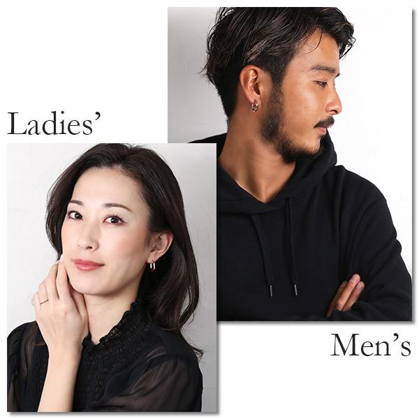 ピアス 金属アレルギー対応 ユニセックスピアス 男女兼用ピアス ジェンダーレスピアス ステンレス316L フープ 中折れ 甲丸[片耳販売] |  | 04