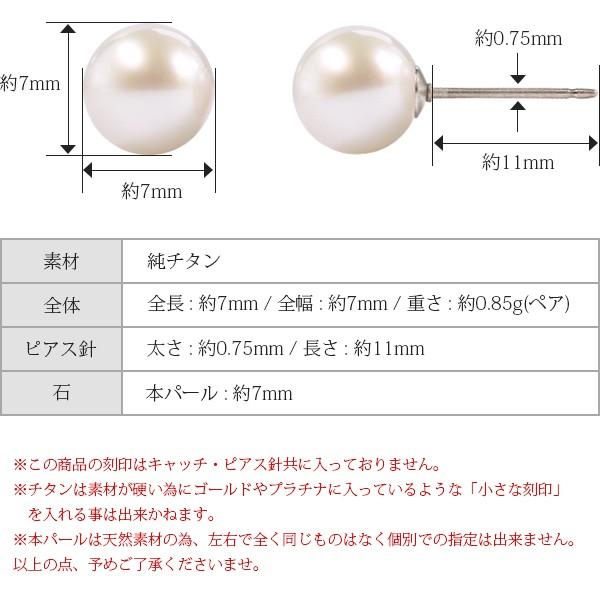 ピアス 金属アレルギー対応 セカンドピアス 誕生日 プレゼント チタン キャッチ 本パール[片耳販売] |  | 09