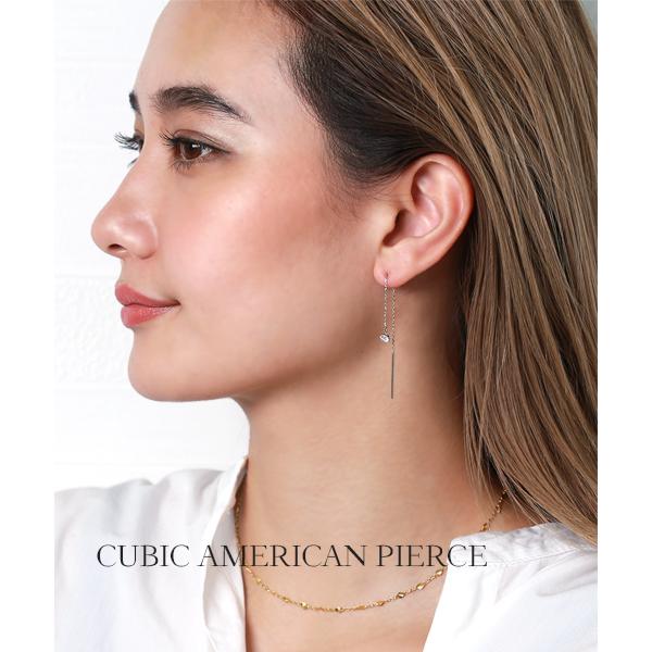 最新エルメス 片耳販売 金属アレルギー対応 ピアス セカンドピアス アメリカン ステンレス316l キュービック 6本爪 Wgの1色 ピアス Www Cognitiva La