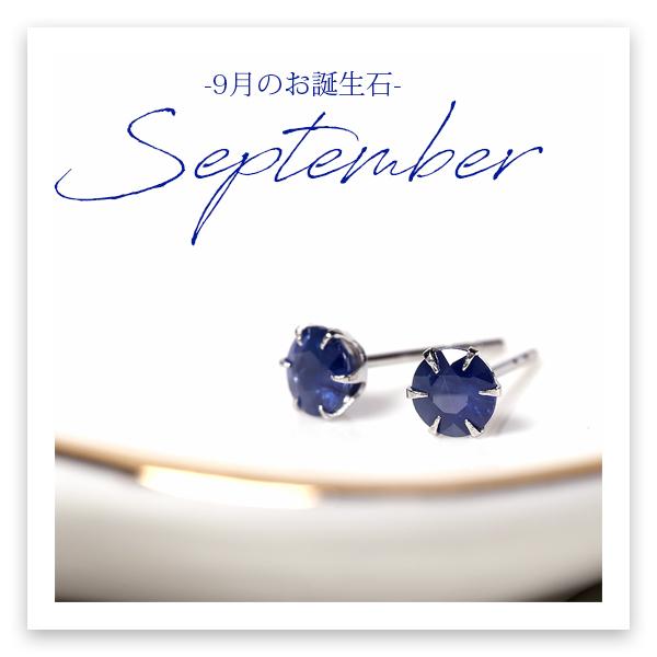 ピアス 金属アレルギー対応 セカンドピアス 誕生日 プレゼント ステンレス316L キャッチ サファイヤ[片耳販売] |  | 07