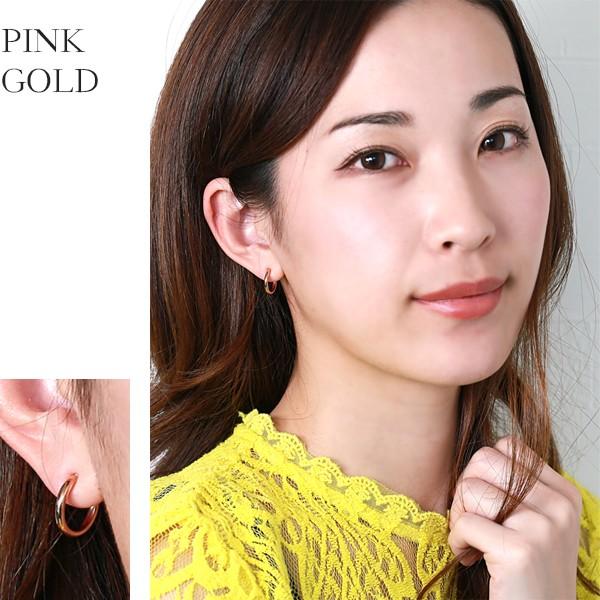 イヤリング 金属アレルギー対応 誕生日 プレゼント ステンレス316L フープ 2mm×14mm[片耳販売] |  | 09