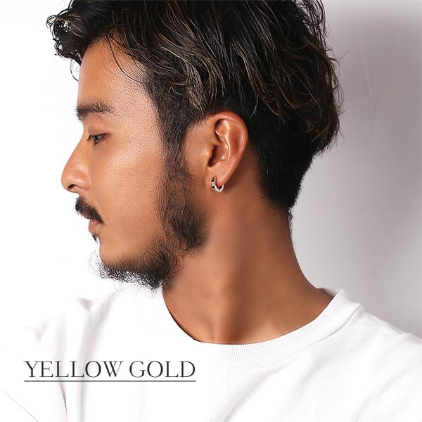 ピアス 金属アレルギー対応 ユニセックスピアス 男女兼用ピアス ジェンダーレスピアス ステンレス316L フープ 中折れ 平打 キュービック[両耳販売] |  | 10