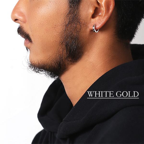 ピアス 金属アレルギー対応 ユニセックスピアス 男女兼用ピアス ジェンダーレスピアス ステンレス316L フープ 中折れ 平打 キュービック[両耳販売] |  | 11