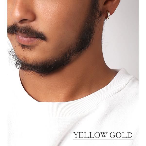 ピアス 金属アレルギー対応 ユニセックスピアス 男女兼用ピアス ジェンダーレスピアス ステンレス316L フープ 中折れ 平打 キュービック[両耳販売] |  | 07